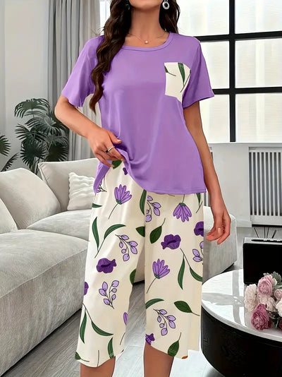 Kinsley™ – Bekväm loungeset med blommigt mönster