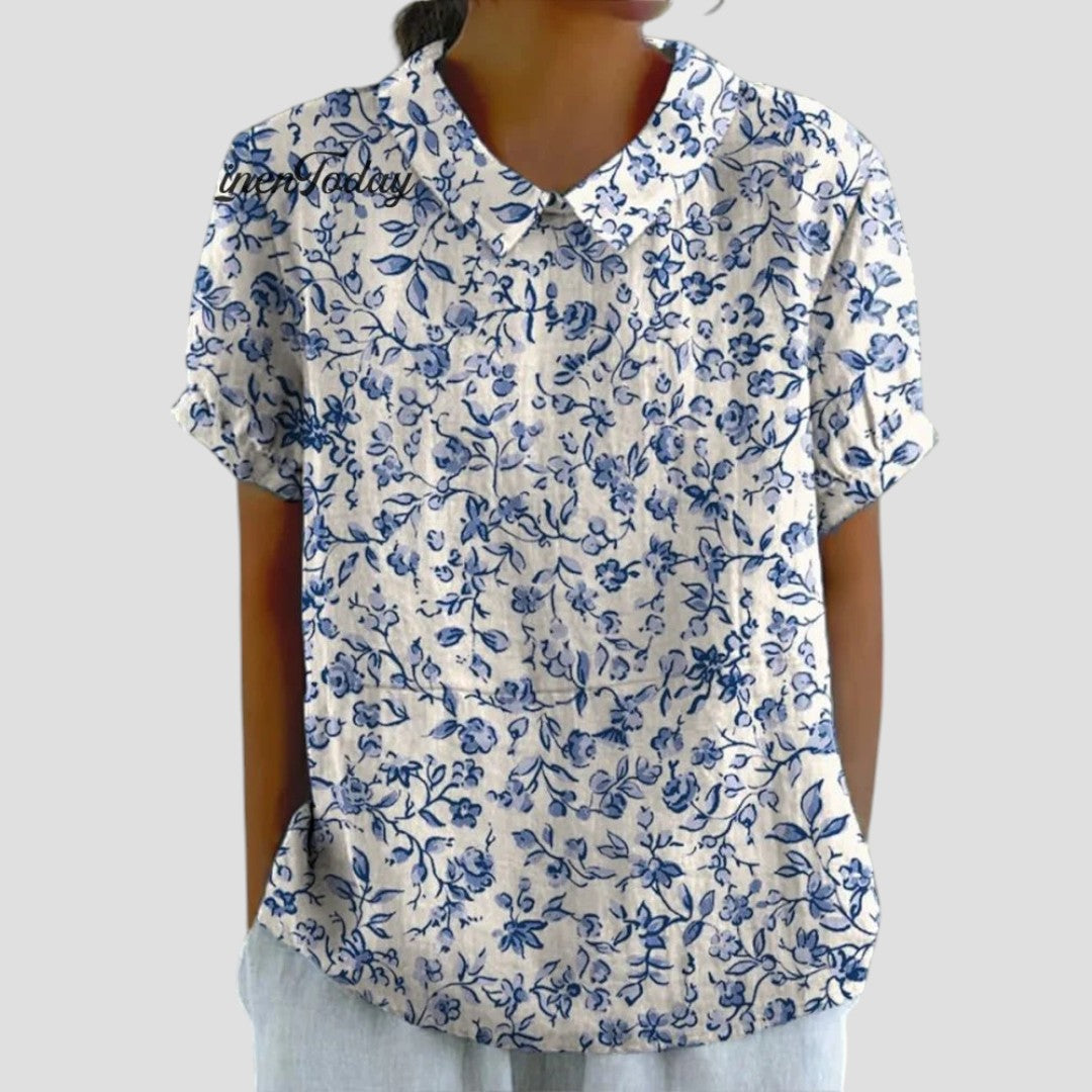 Anita™ – Blus med modern mönsterdesign