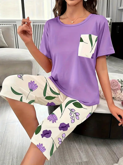 Kinsley™ – Bekväm loungeset med blommigt mönster