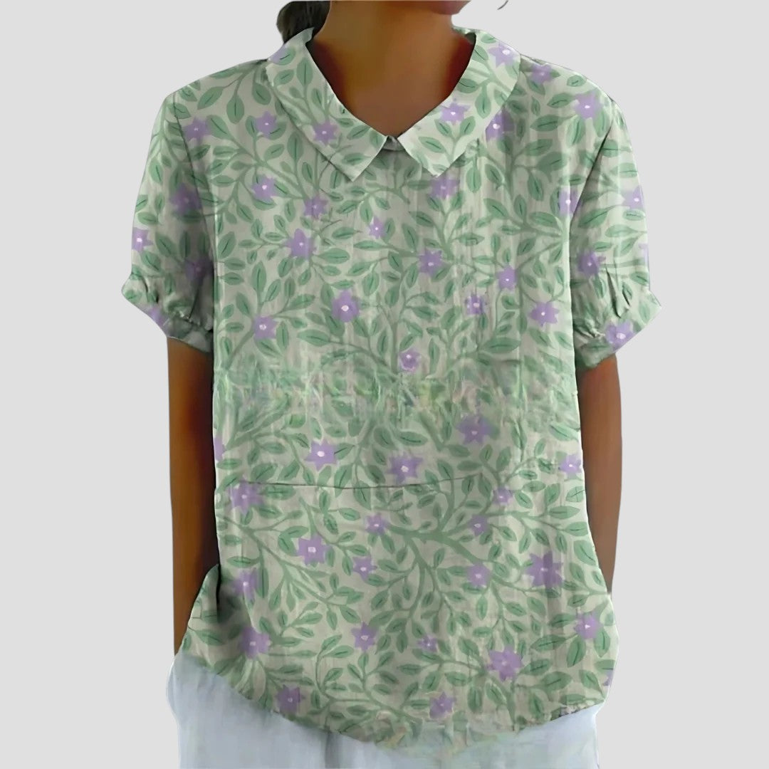 Anita™ – Blus med modern mönsterdesign