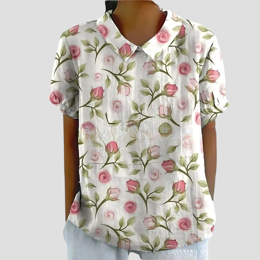 Anita™ – Blus med modern mönsterdesign