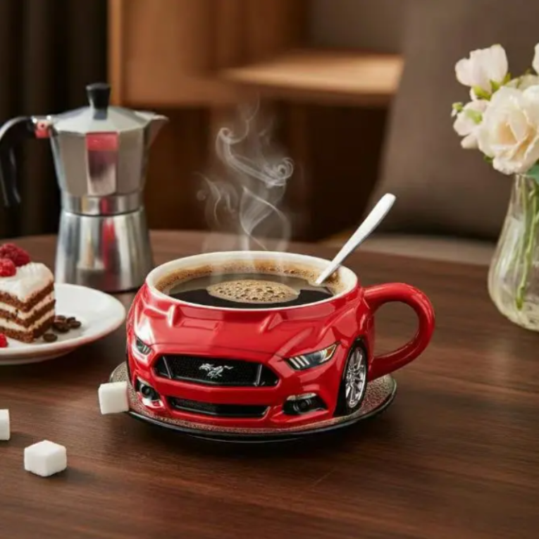 AutoBrew™ Muscle Mug | Kaffe med hästkrafter