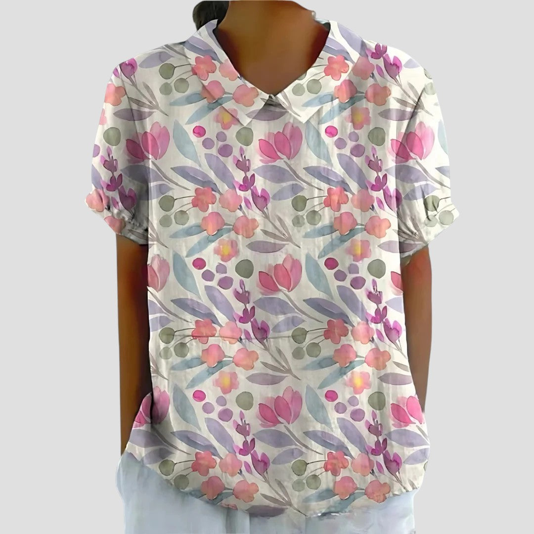 Anita™ – Blus med modern mönsterdesign