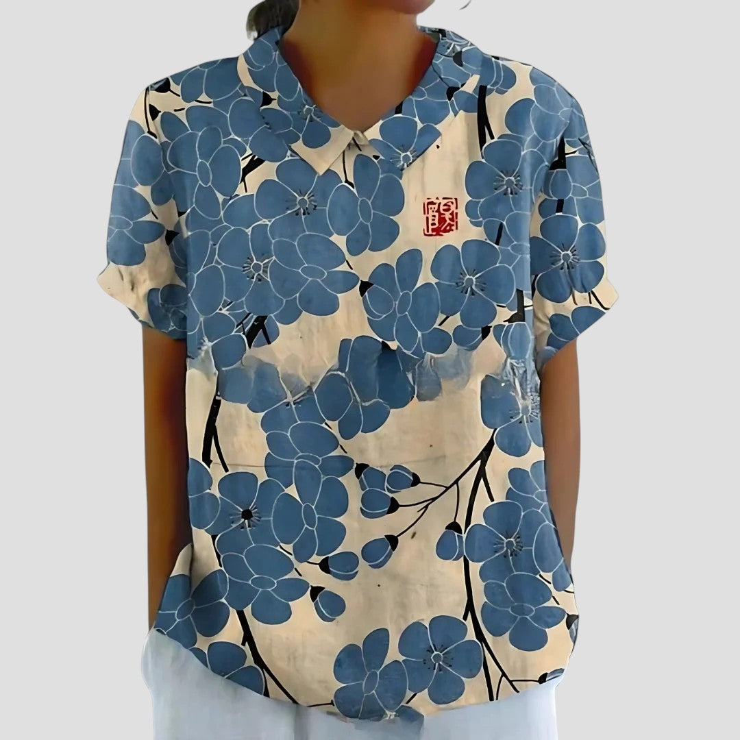 Anita™ – Blus med modern mönsterdesign