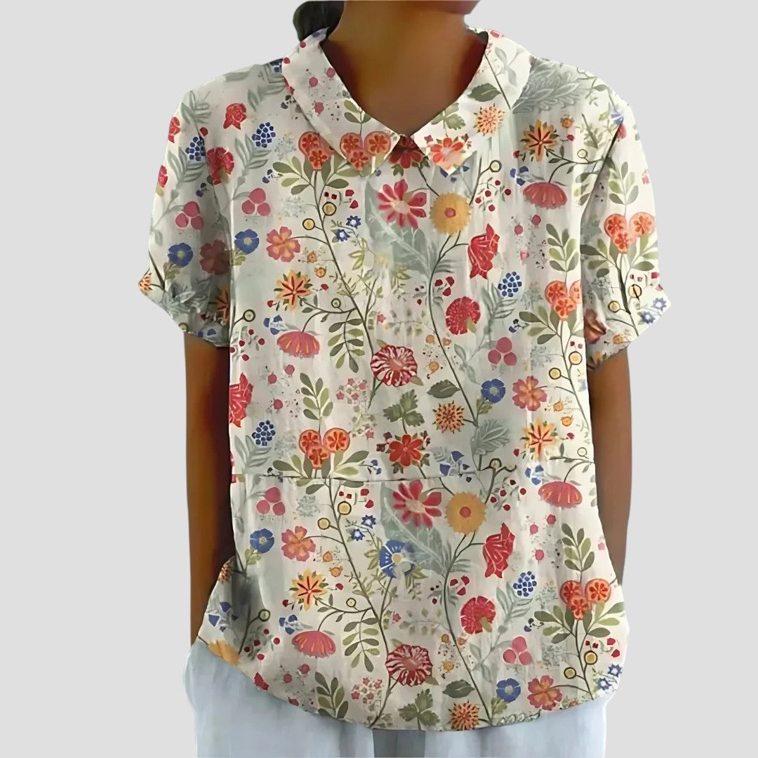 Anita™ – Blus med modern mönsterdesign