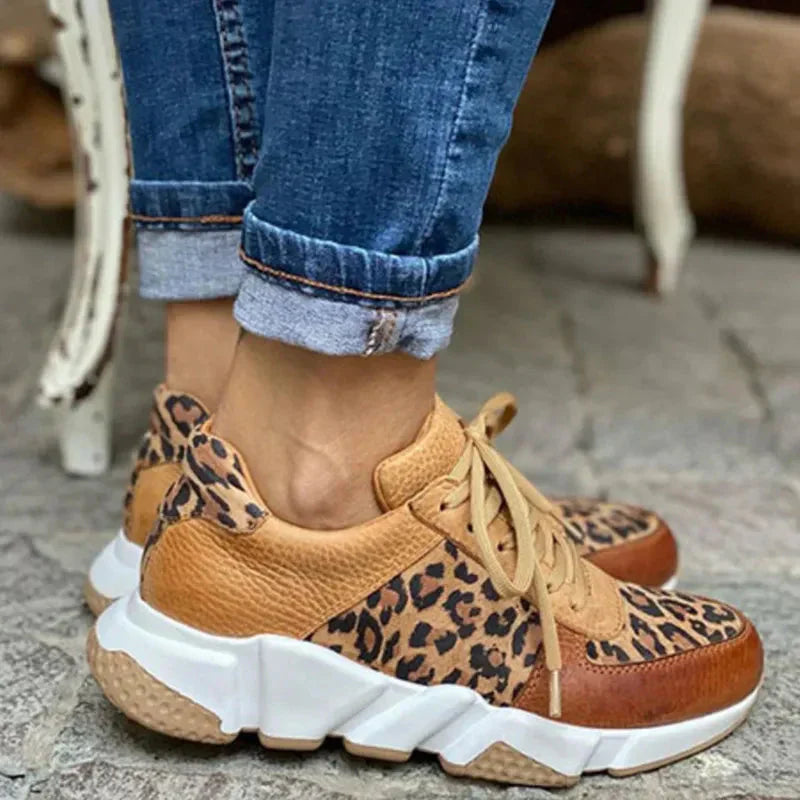 Femke™ – Bekväma sneakers med leopardmönster