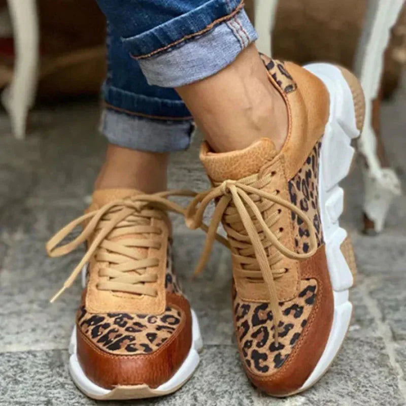 Femke™ – Bekväma sneakers med leopardmönster