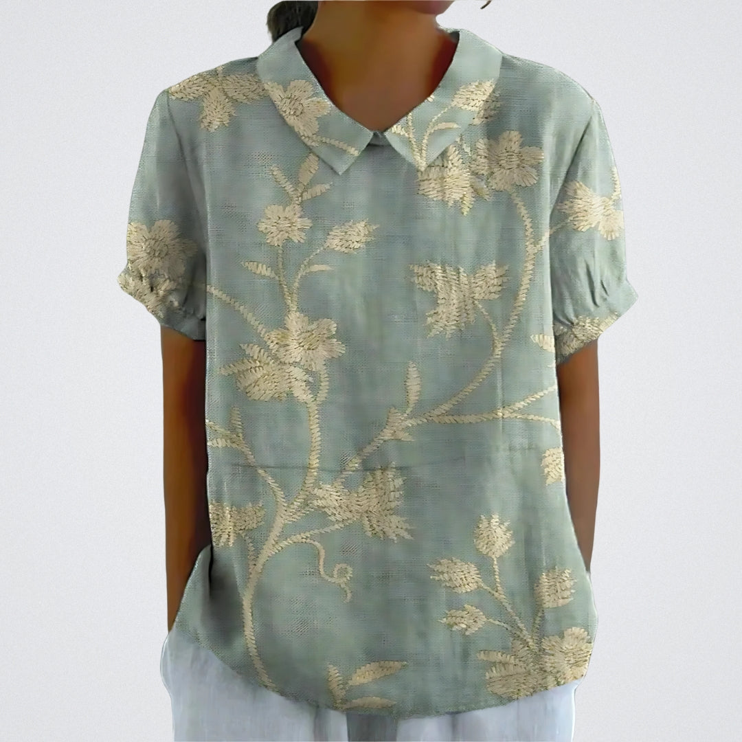 Anita™ – Blus med modern mönsterdesign