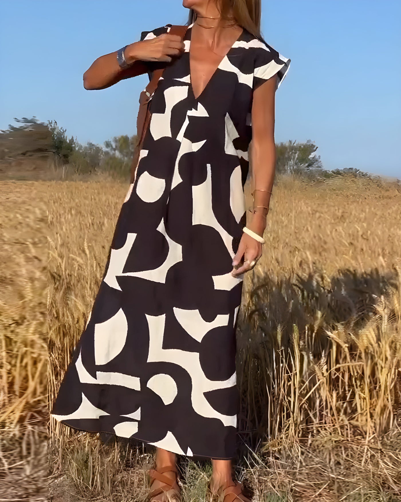 Lisette™ - Lång sommarklänning