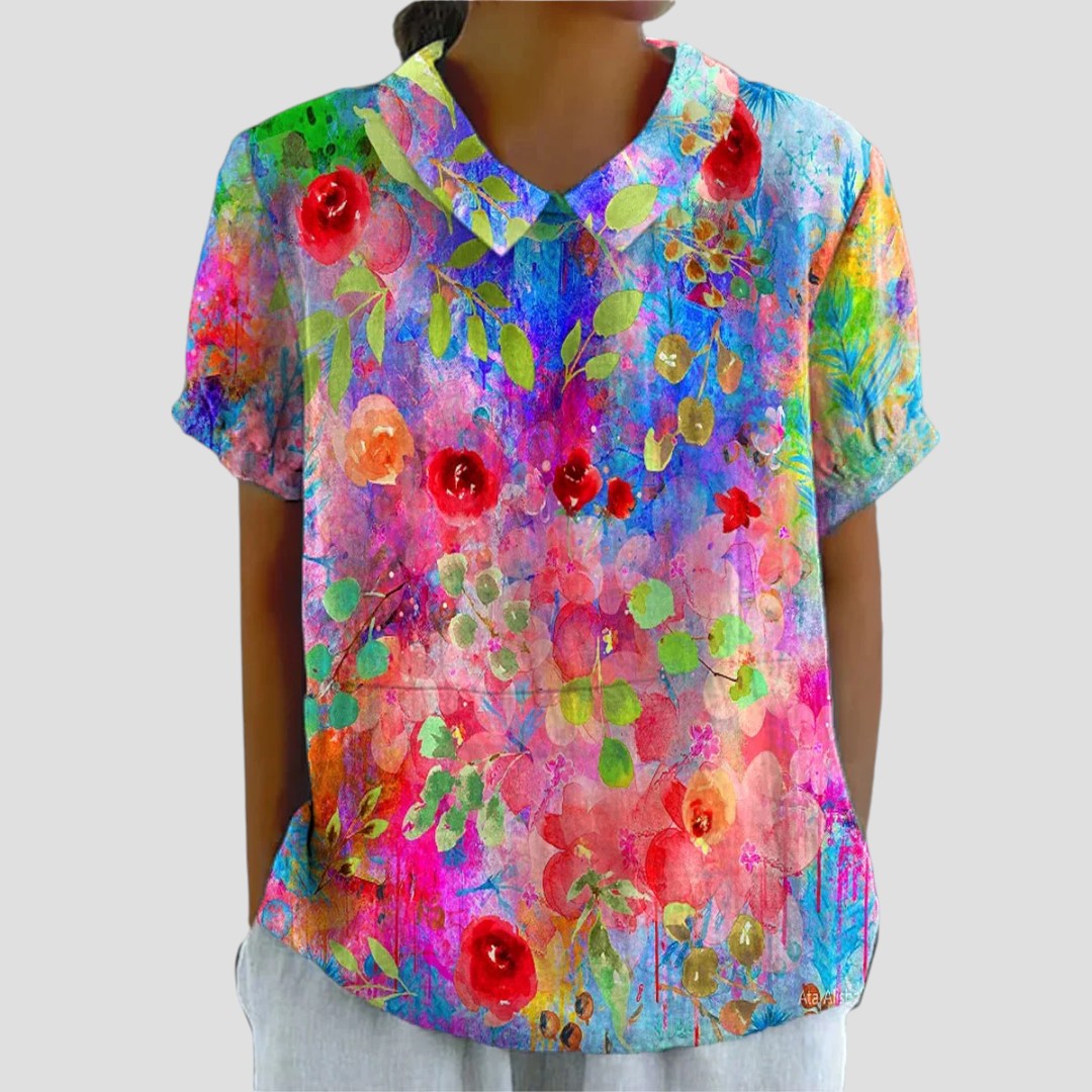 Anita™ – Blus med modern mönsterdesign