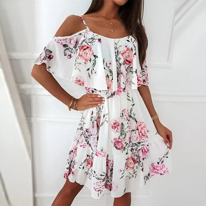 Nilla™ - Elegant blommig klänning