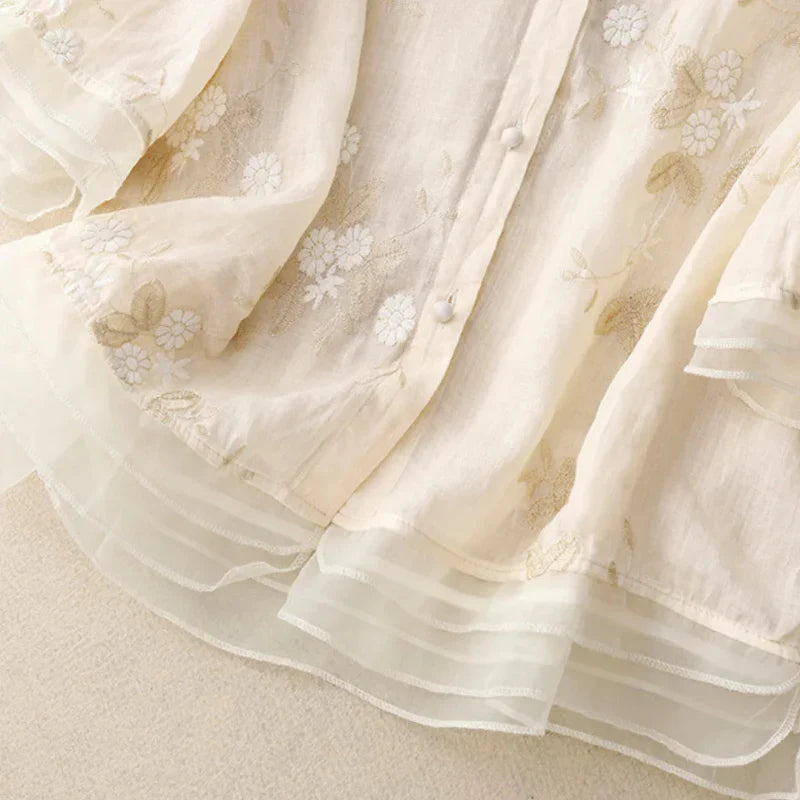 Ottavia™ – Feminin Blus med Elegant Silhuett för Varje Tillfälle