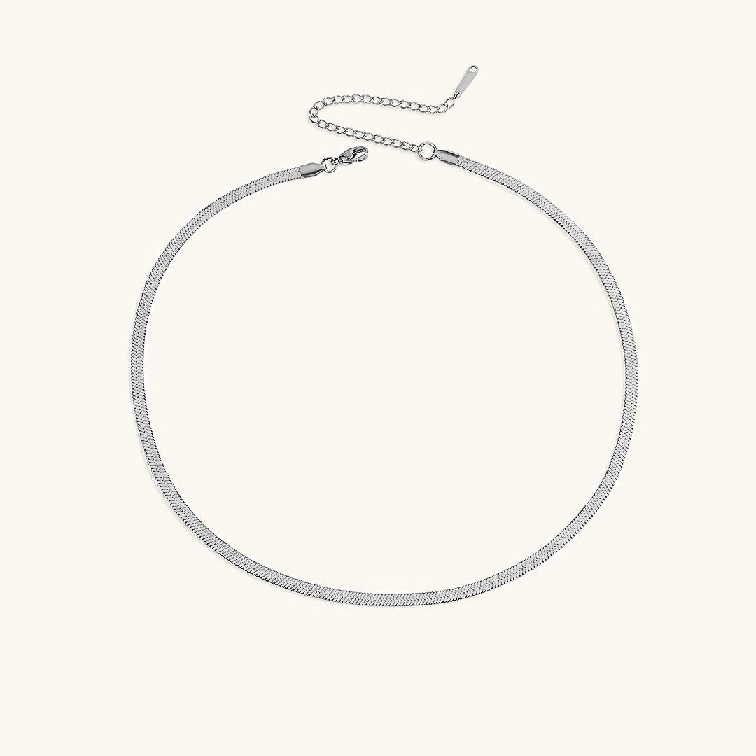 Elizabeth Guld Herringbone Halsband