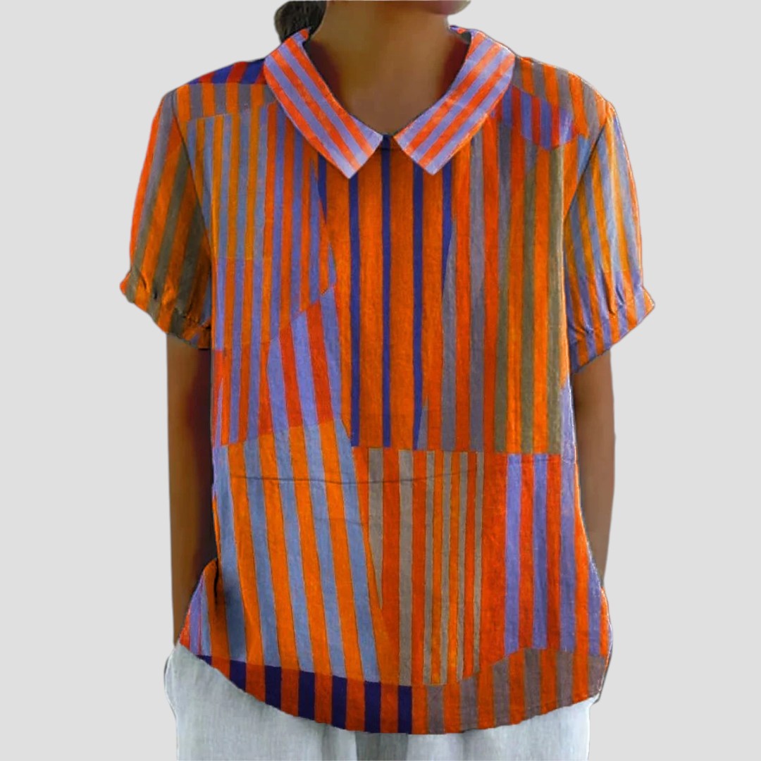 Anita™ – Blus med modern mönsterdesign