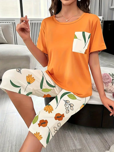 Kinsley™ – Bekväm loungeset med blommigt mönster