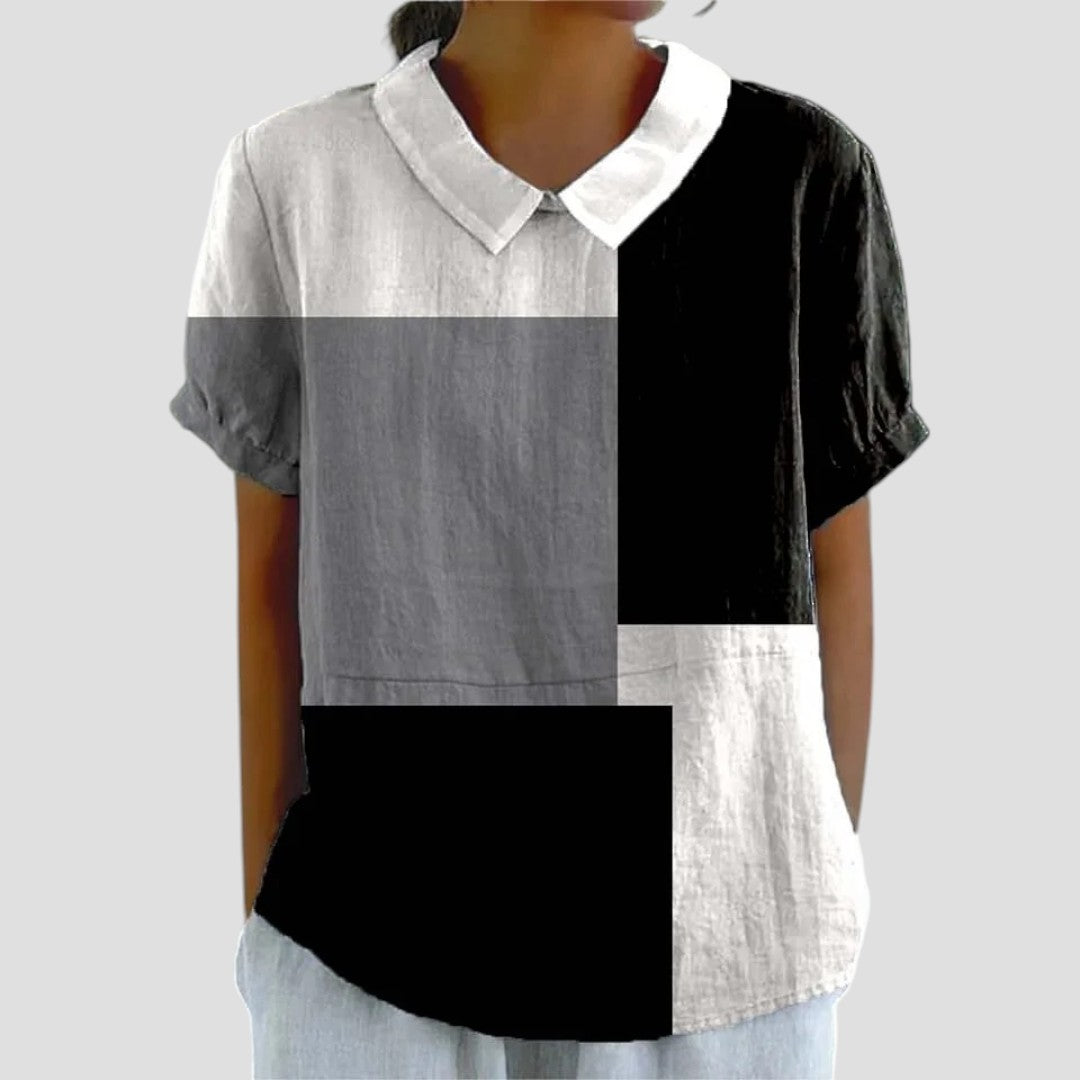 Anita™ – Blus med modern mönsterdesign