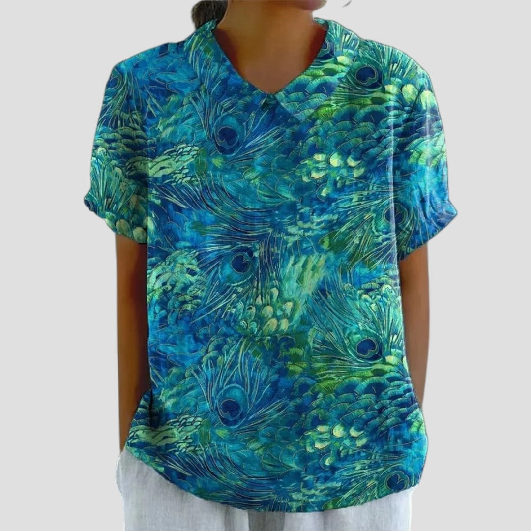 Anita™ – Blus med modern mönsterdesign