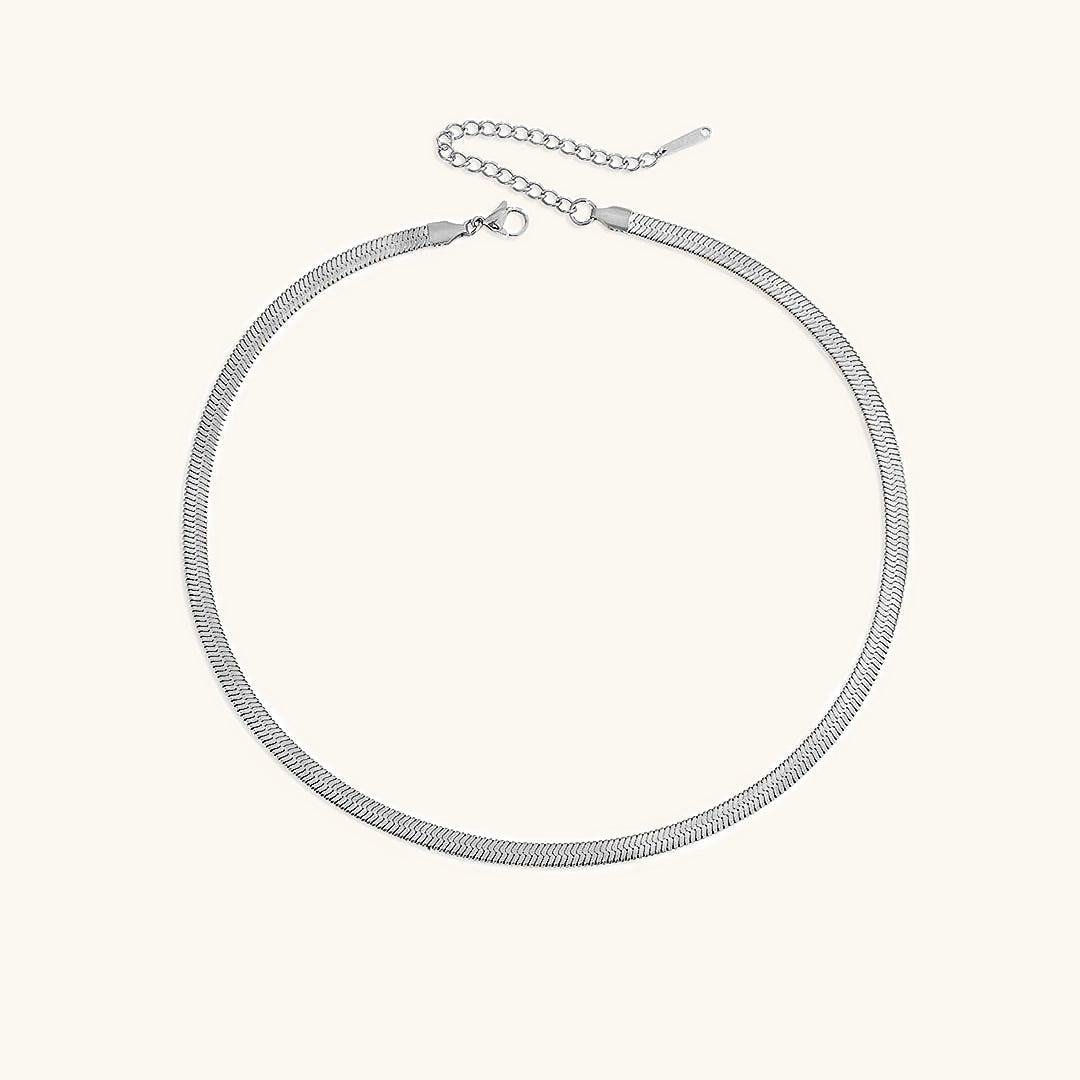 Elizabeth Guld Herringbone Halsband