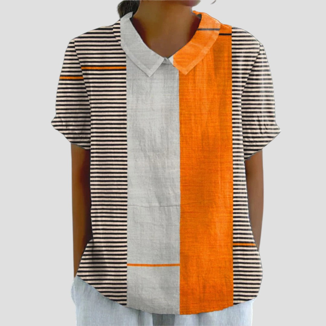 Anita™ – Blus med modern mönsterdesign