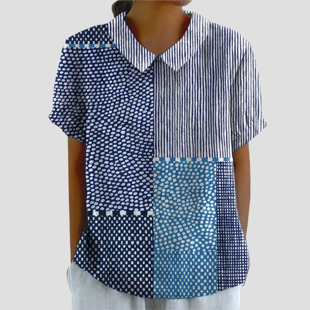 Anita™ – Blus med modern mönsterdesign