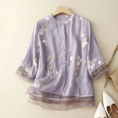 Ottavia™ – Feminin Blus med Elegant Silhuett för Varje Tillfälle