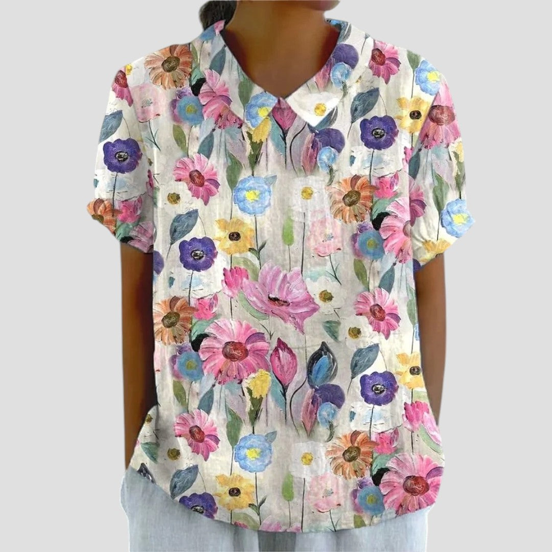 Anita™ – Blus med modern mönsterdesign