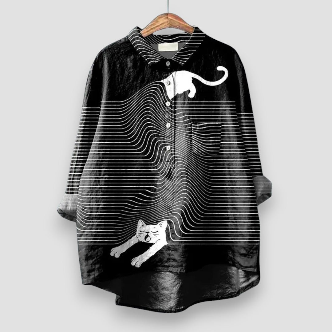 Amelie™ | Damskjorta med Hundmotiv