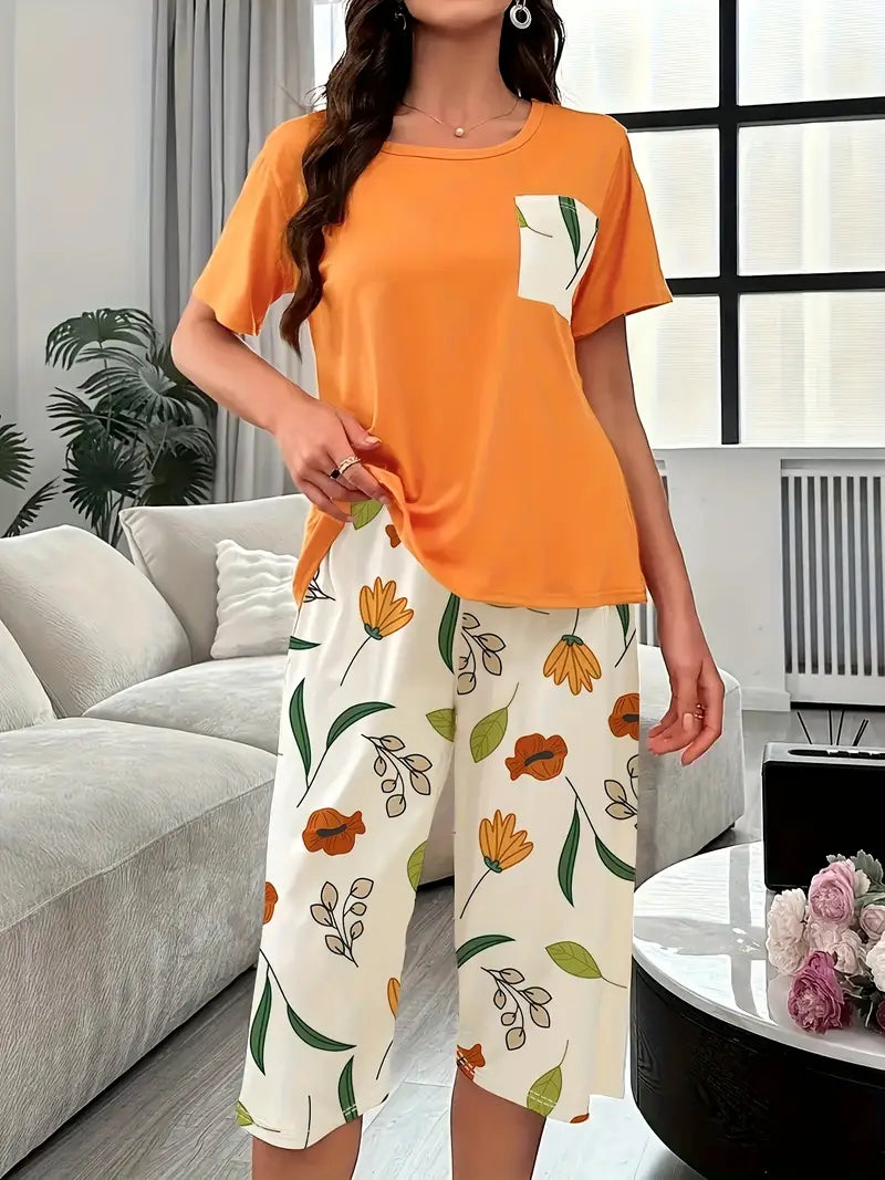 Kinsley™ – Bekväm loungeset med blommigt mönster
