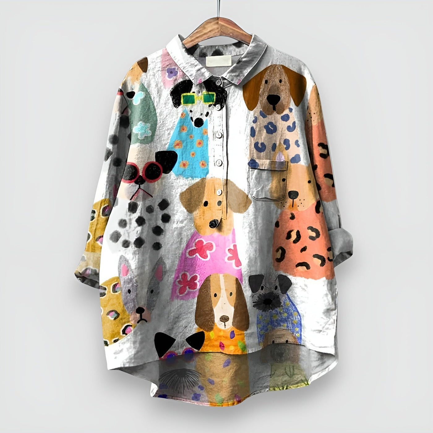Amelie™ | Damskjorta med Hundmotiv