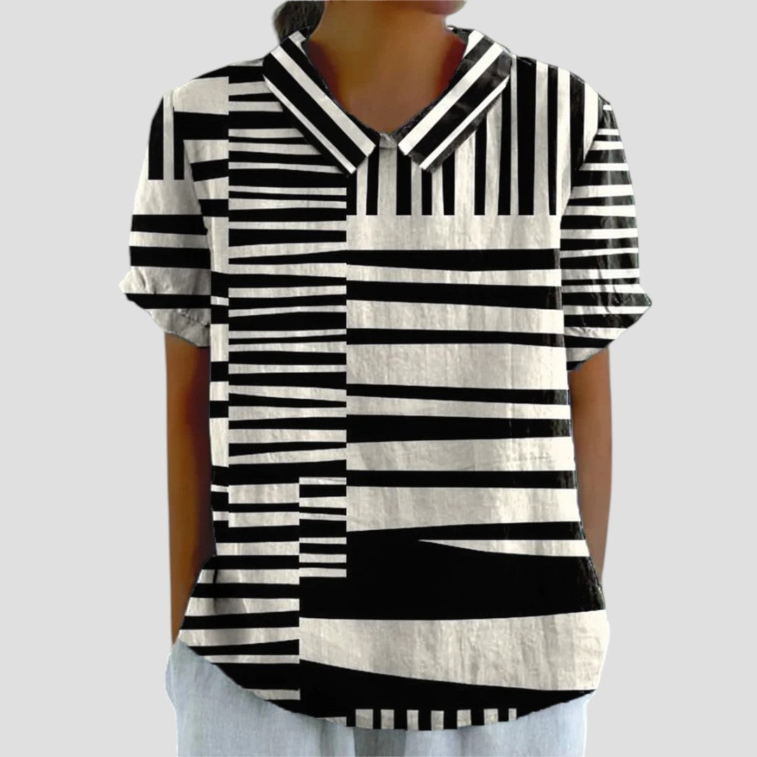 Anita™ – Blus med modern mönsterdesign
