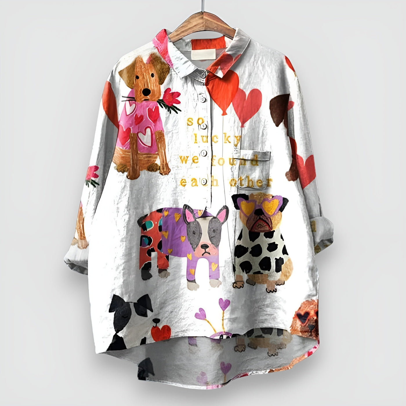 Amelie™ | Damskjorta med Hundmotiv