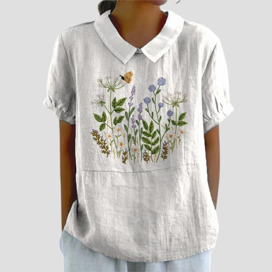 Anita™ – Blus med modern mönsterdesign
