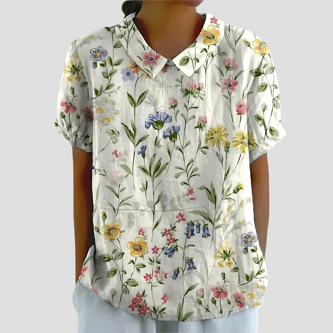 Anita™ – Blus med modern mönsterdesign