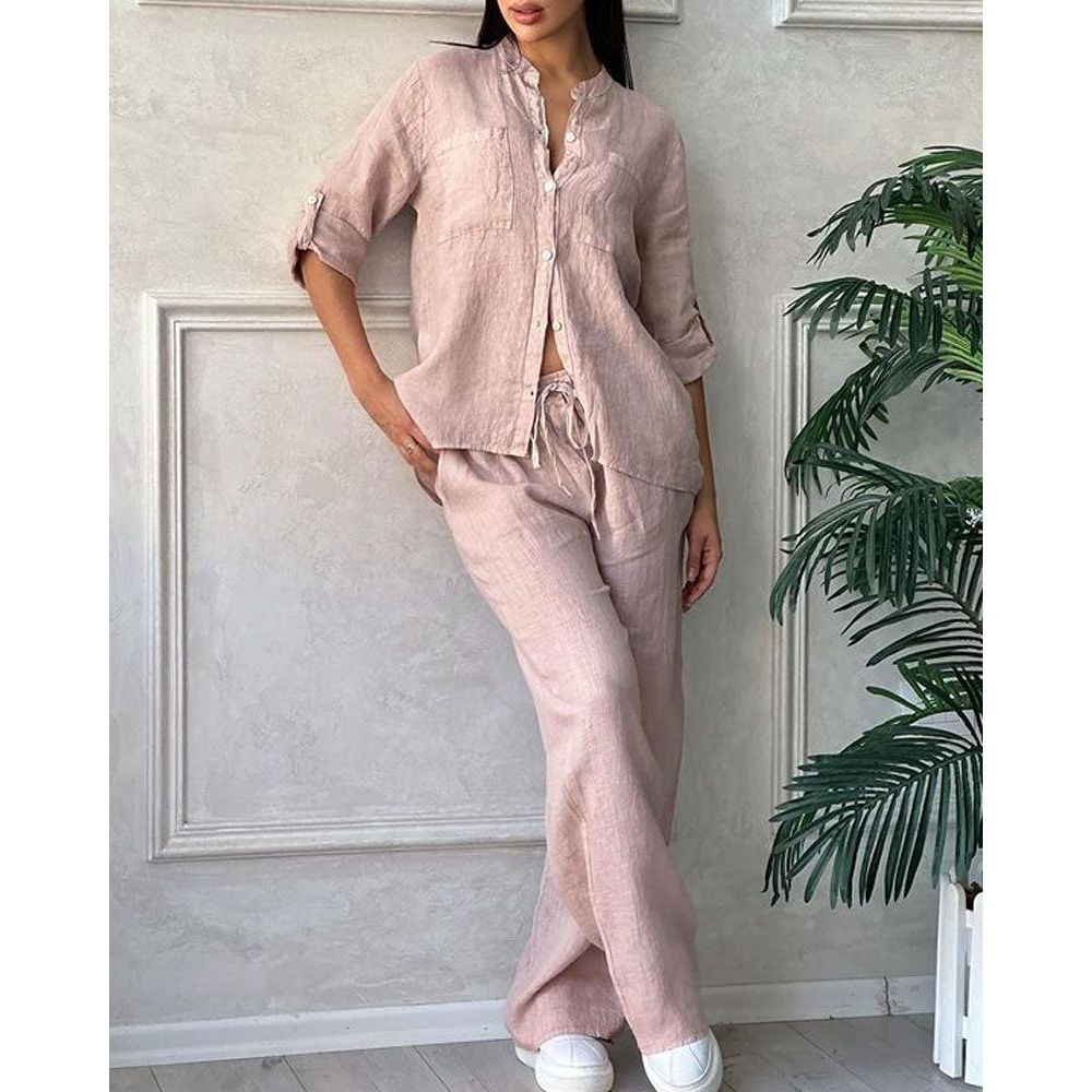 Nora™ | Tidlös Set i Bomull &amp; Linne för Elegant stil