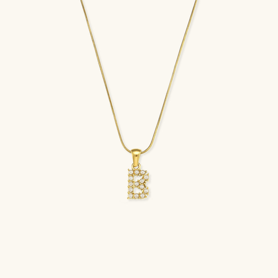 Augustine Pärlhalsband med Initial