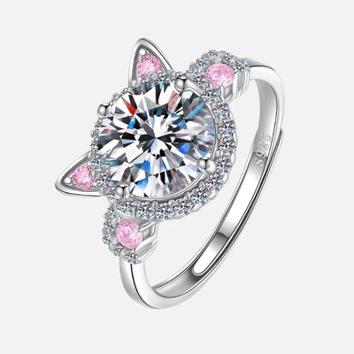 Justerbar Ring i Kattform med Glittrande Zirkonia – Mina