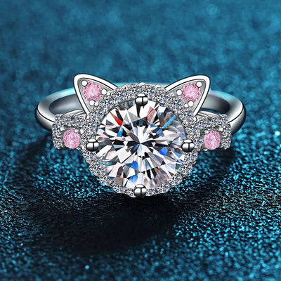 Justerbar Ring i Kattform med Glittrande Zirkonia – Mina
