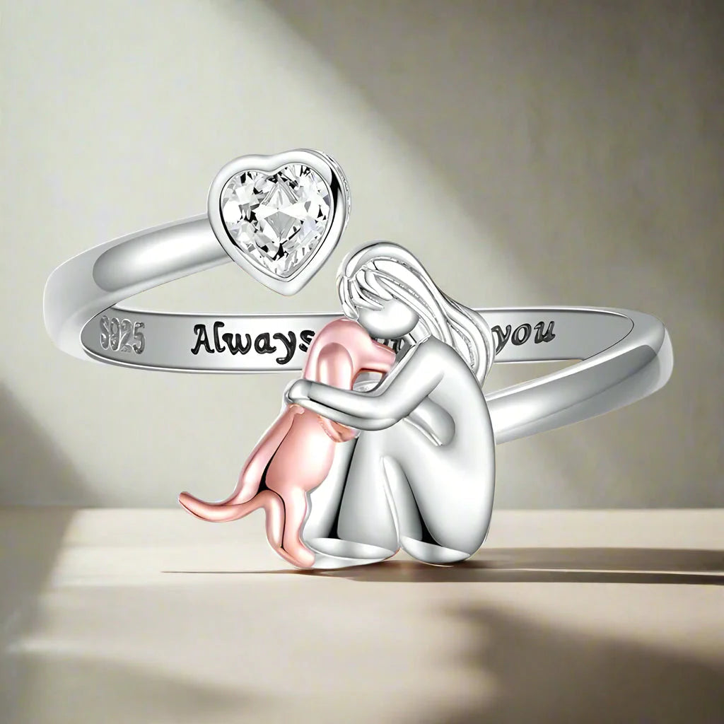 Emotionell Ring i 925 Sterling Silver med Hjärta i Zirkon – Miela