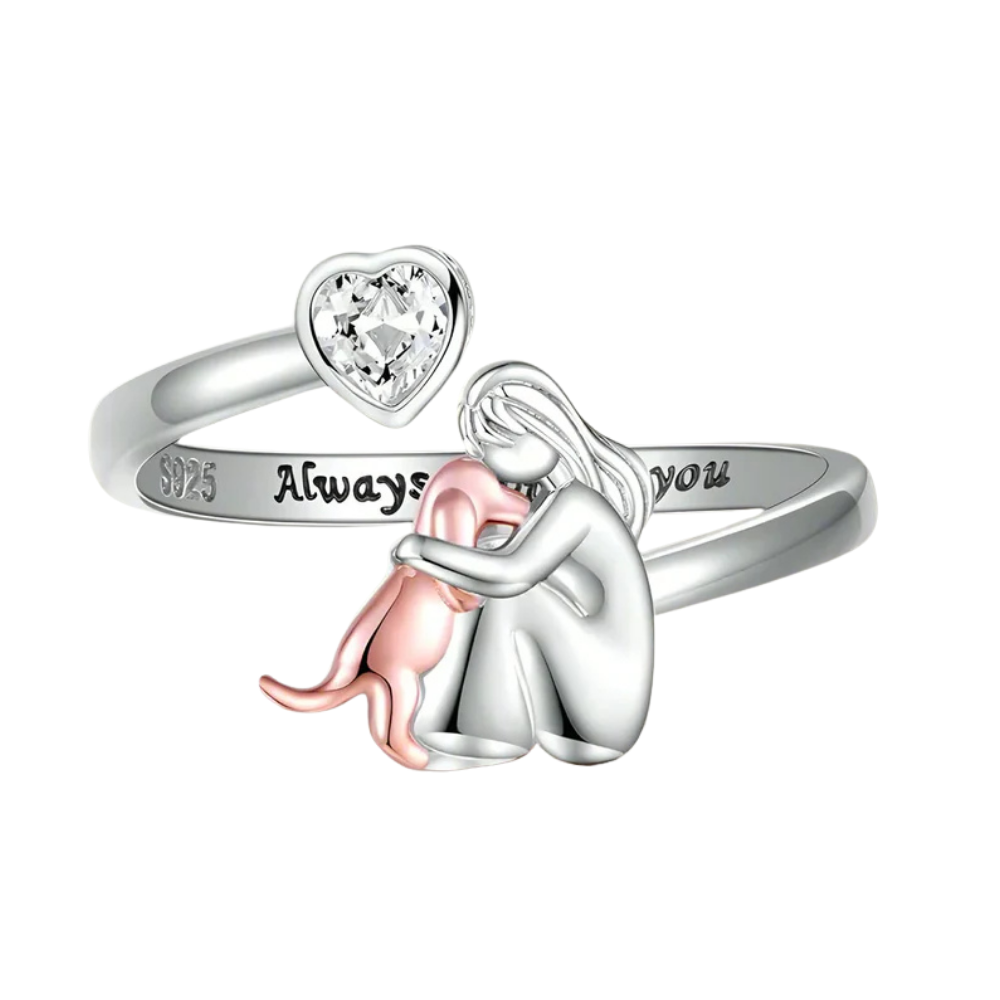 Emotionell Ring i 925 Sterling Silver med Hjärta i Zirkon – Miela