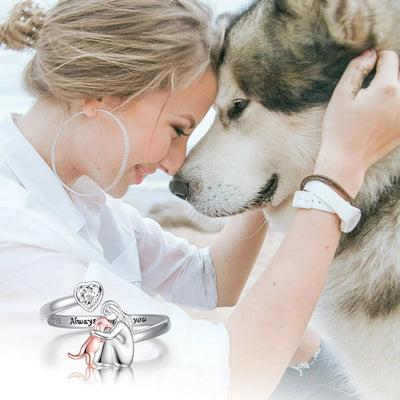 Emotionell Ring i 925 Sterling Silver med Hjärta i Zirkon – Miela