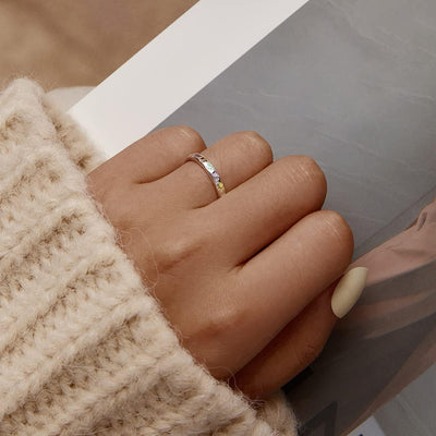 925 Silverring med Emaljerad Tassavtryck – Sena