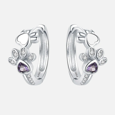 Örhängen Hundpote i 925 silver - Örn