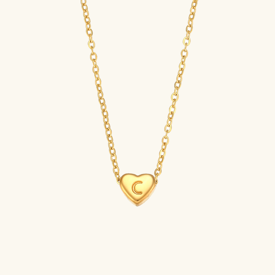 Initial Heart Guldkedja