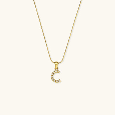 Augustine Pärlhalsband med Initial