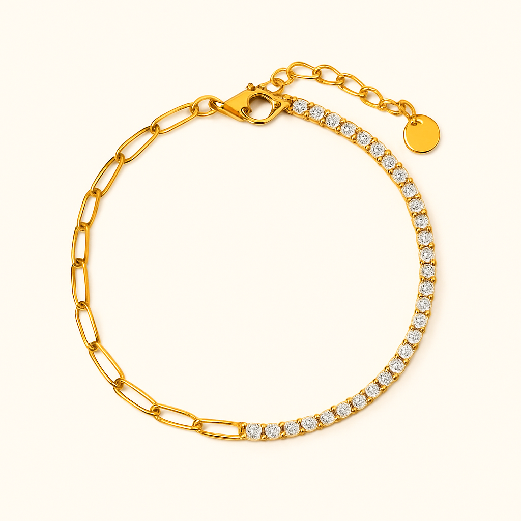 FAE Set med Spänne och Tennisarmband