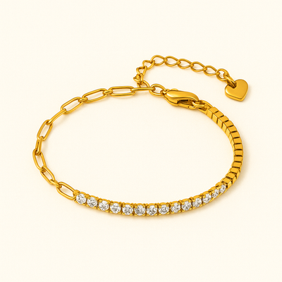 FAE Set med Spänne och Tennisarmband