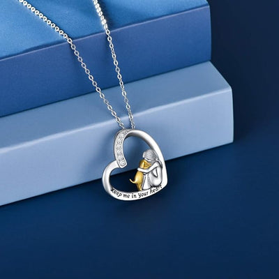Silverhalsband 925 med hjärt- och hundmotiv - Milia
