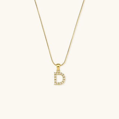 Augustine Pärlhalsband med Initial