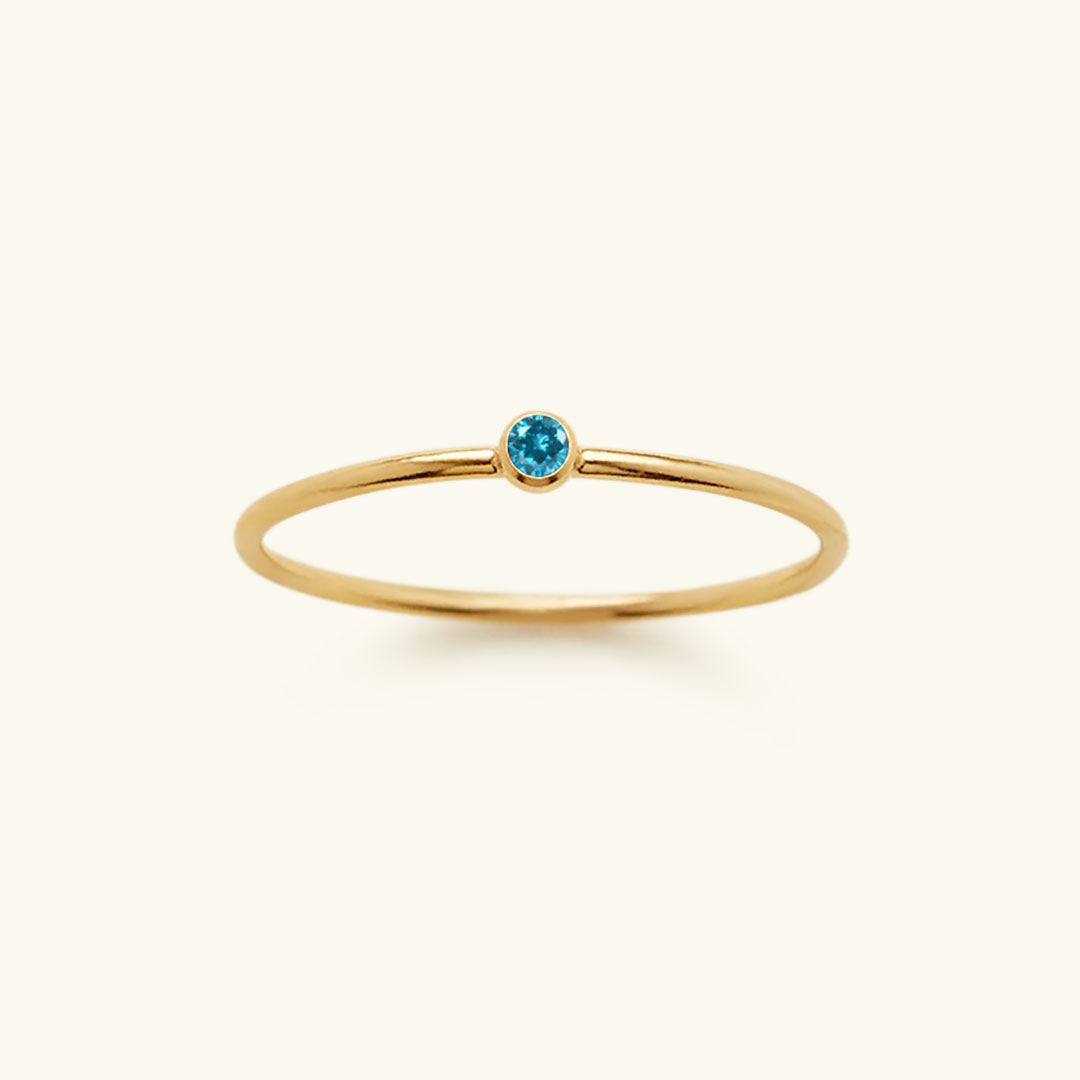 Amelya Birthstone Stacking Ring