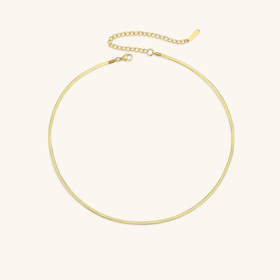 Elizabeth Guld Herringbone Halsband